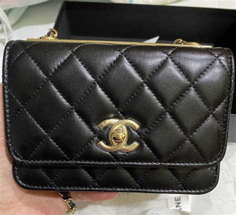 chanel trendy cc woc price|chanel small wallet on chain.